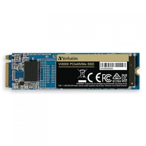 Verbatim 1TB Vi3000 PCIe NVMe M.2 2280 Internal SSD Verbatim 1TB Vi3000 PCIe NVMe M.2 2280 Internal SSD
